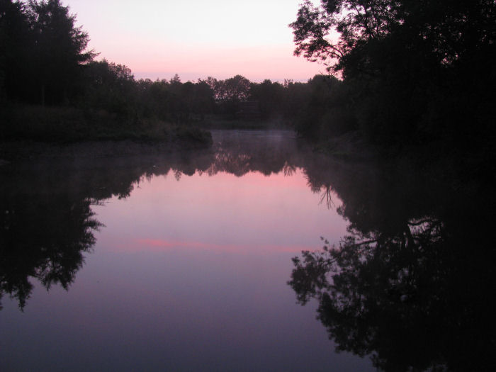 Dawn over the lake