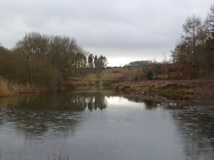 looking towards the moor from the weir