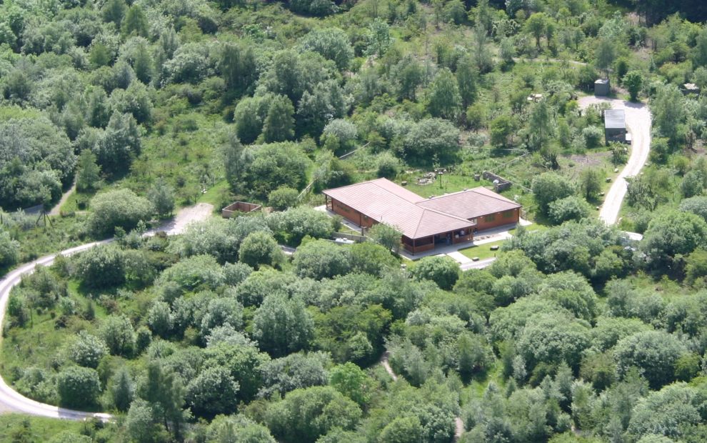 An aerial view of the field centre and reserve