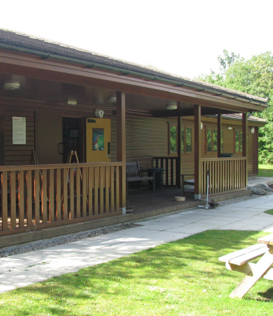 A view of the outside of the field centre